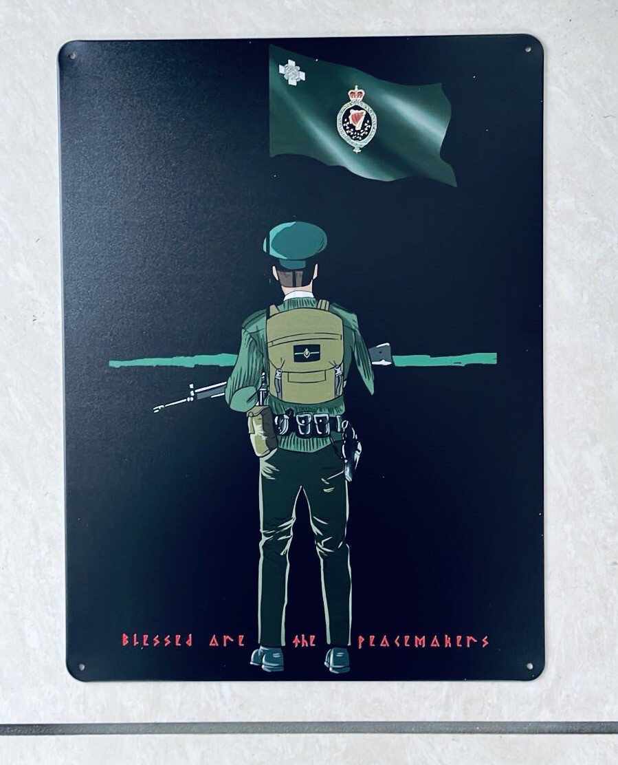 “The Beat”-Royal Ulster Constabulary George Cross Metal Poster