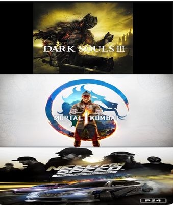 باقة Mortal Kombat + Dark Soul 3 + Need For Speed Delux