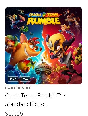 Crash Team Rumble PSN4 PSN5