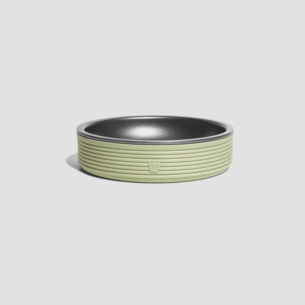 Zee.Cat Duo Bowl Colour: Olive
