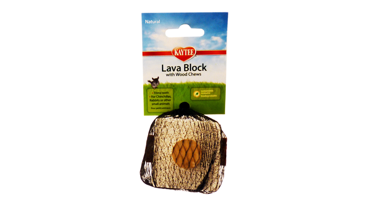 KT Lava Block with Wood Chews