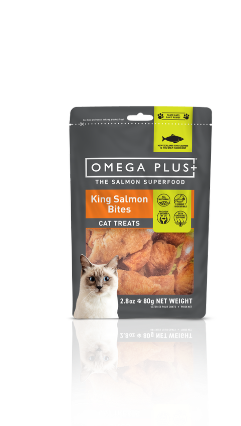 OmegaPlus Cat Treats Salmon Bites 80g