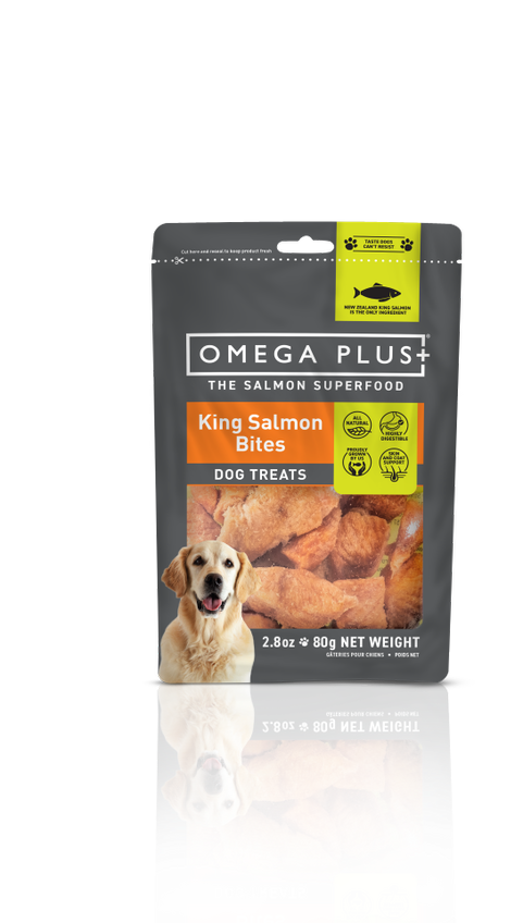 OmegaPlus Dog Treats Salmon Bites 80g