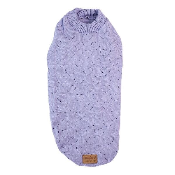 Heart Knit Purplr S   40cm