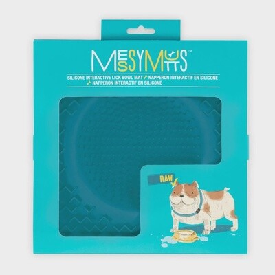 Messy Mutts - Silicon Therapeutic Licking Bowl Mat Blue