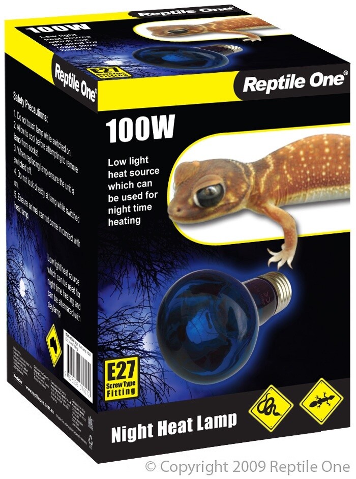Reptile One Heat Lamp Night Light 100W