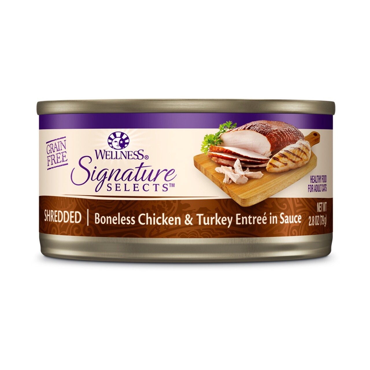 Wellness CORE Shredded Boneless Chicken &amp; Turkey Entree in sauce 79g