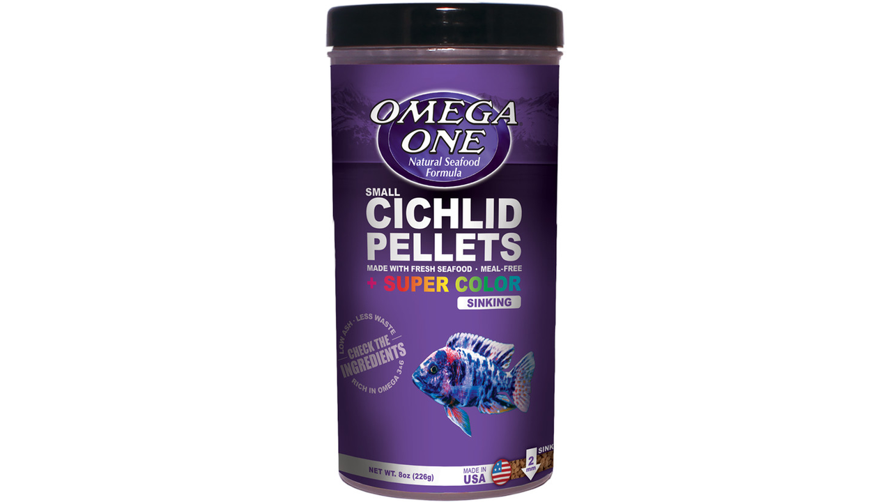Omega Super Colour Cichlid Pellets 226g ^Sinking