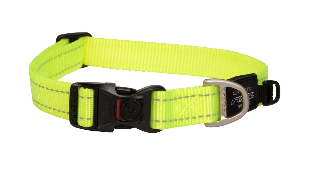 Rogz Classic Collar Dayglow Yellow L