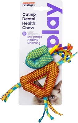 Catnip Dental Health Cat Chew Toy - 2 Pack Multicolored
