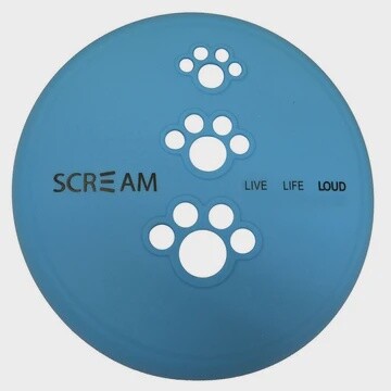 Scream SILICONE PET FLYER  - Large 23cm, Colour: Blue