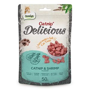 Dentalight Cat Treat Catnip &amp; Shrimp Flavour 50g