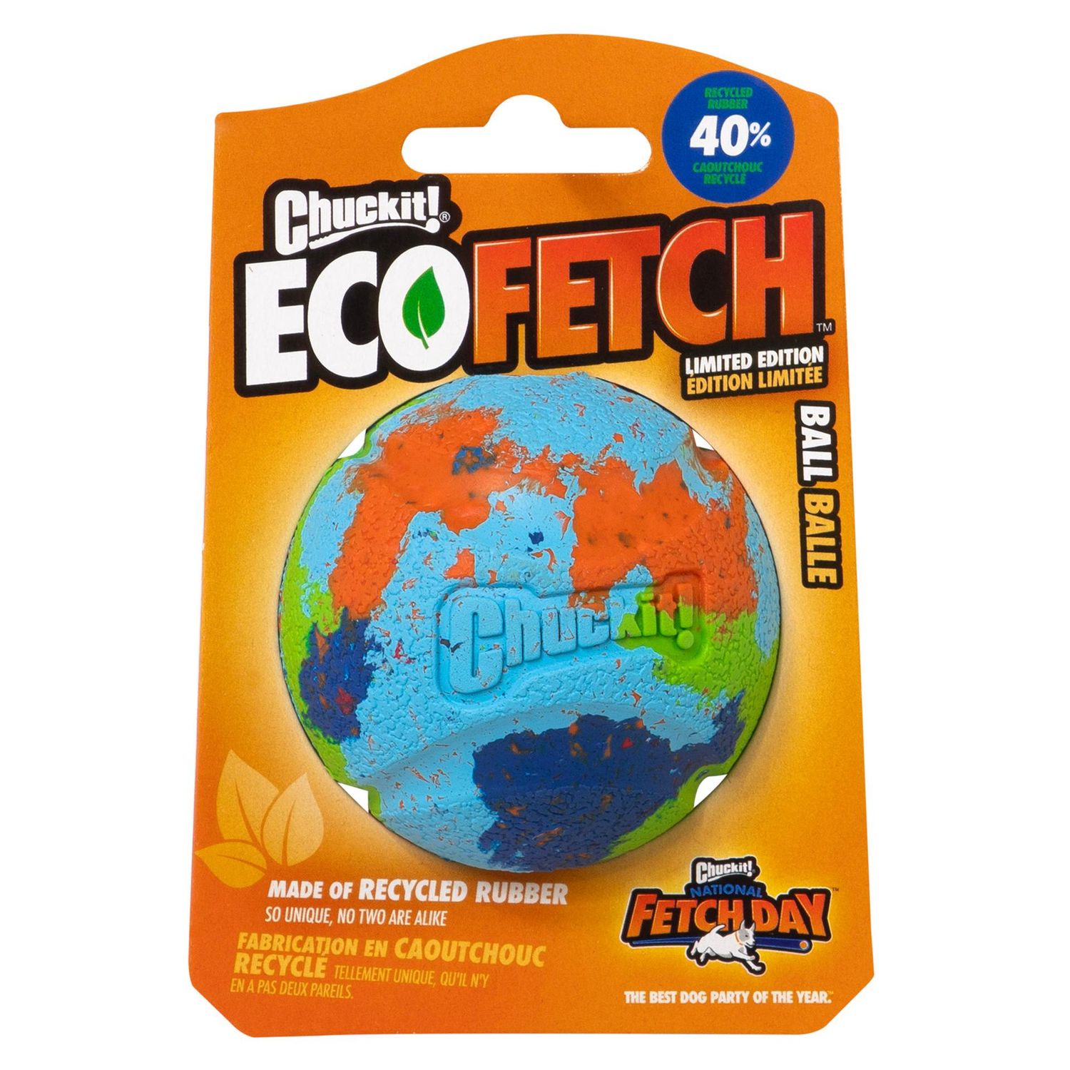 Eco Fetch Ball Med - 1pk
