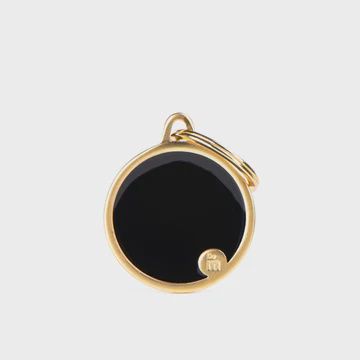 Gold Circle with Black Med