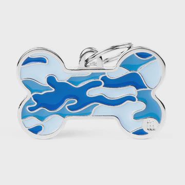 My Family Style Bone Camouflage Blue Lge