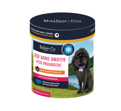 Bailey + Co - Beef Bone Broth with Probiotic 30 paws