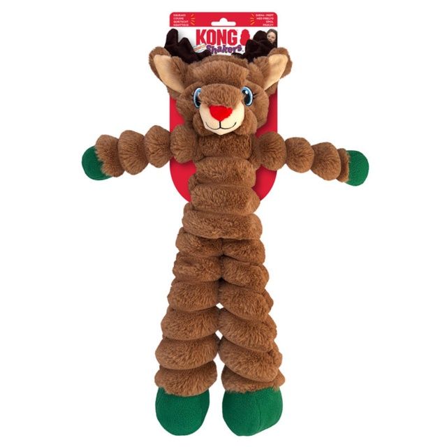 KONG Holiday Shakers Crumples Reindeer XL