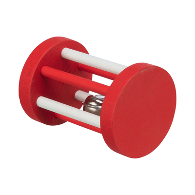 Xmas Wooden Playing Roll with Bell 4x7cm