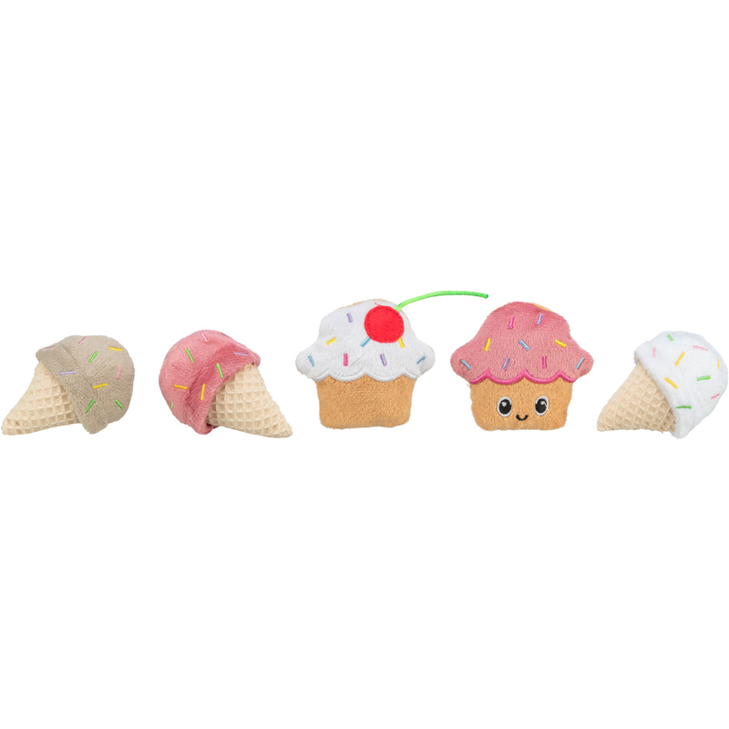 Catnip Ice Cream &amp; Cupcake Assorted 7cm