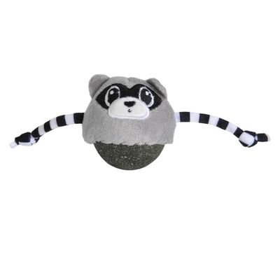 Quirky Kitty Rolly Raccoon Bobbler