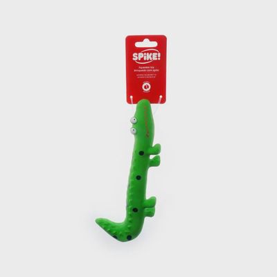 Spike Latex Green Lizzard Dog Toy