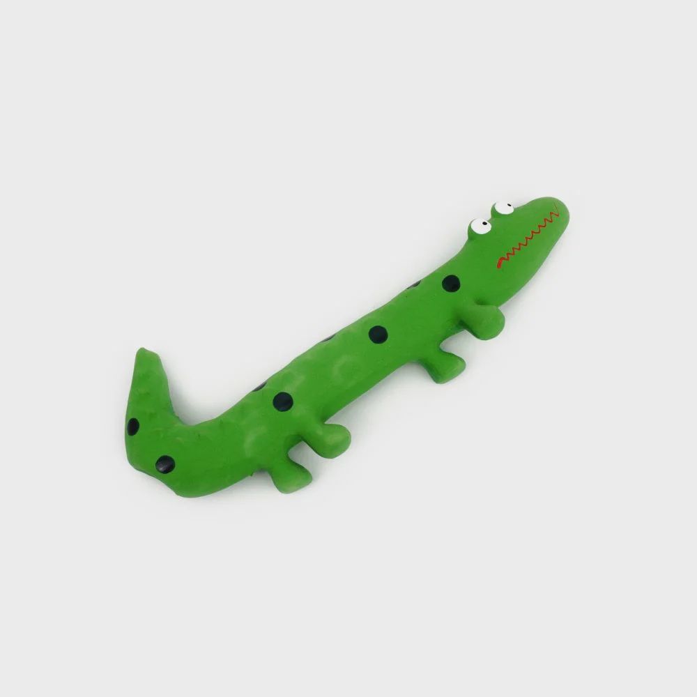 Spike Latex Green Lizzard Dog Toy