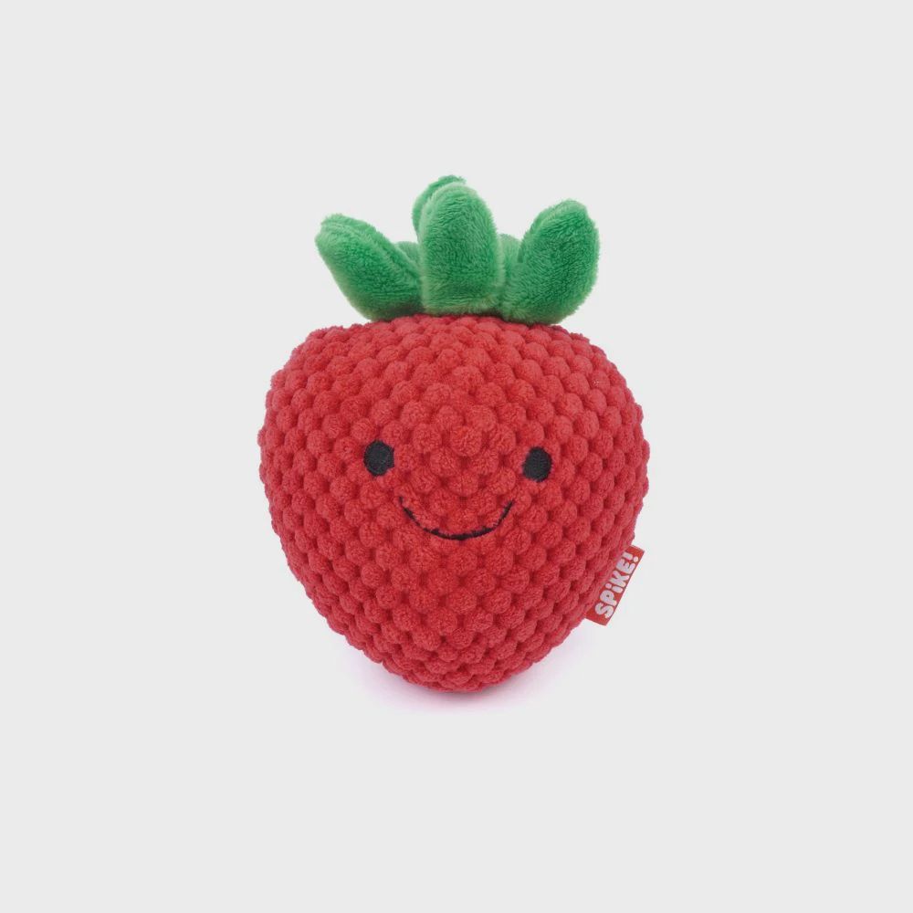 Spike Kawaii Strawberry Dog Toy