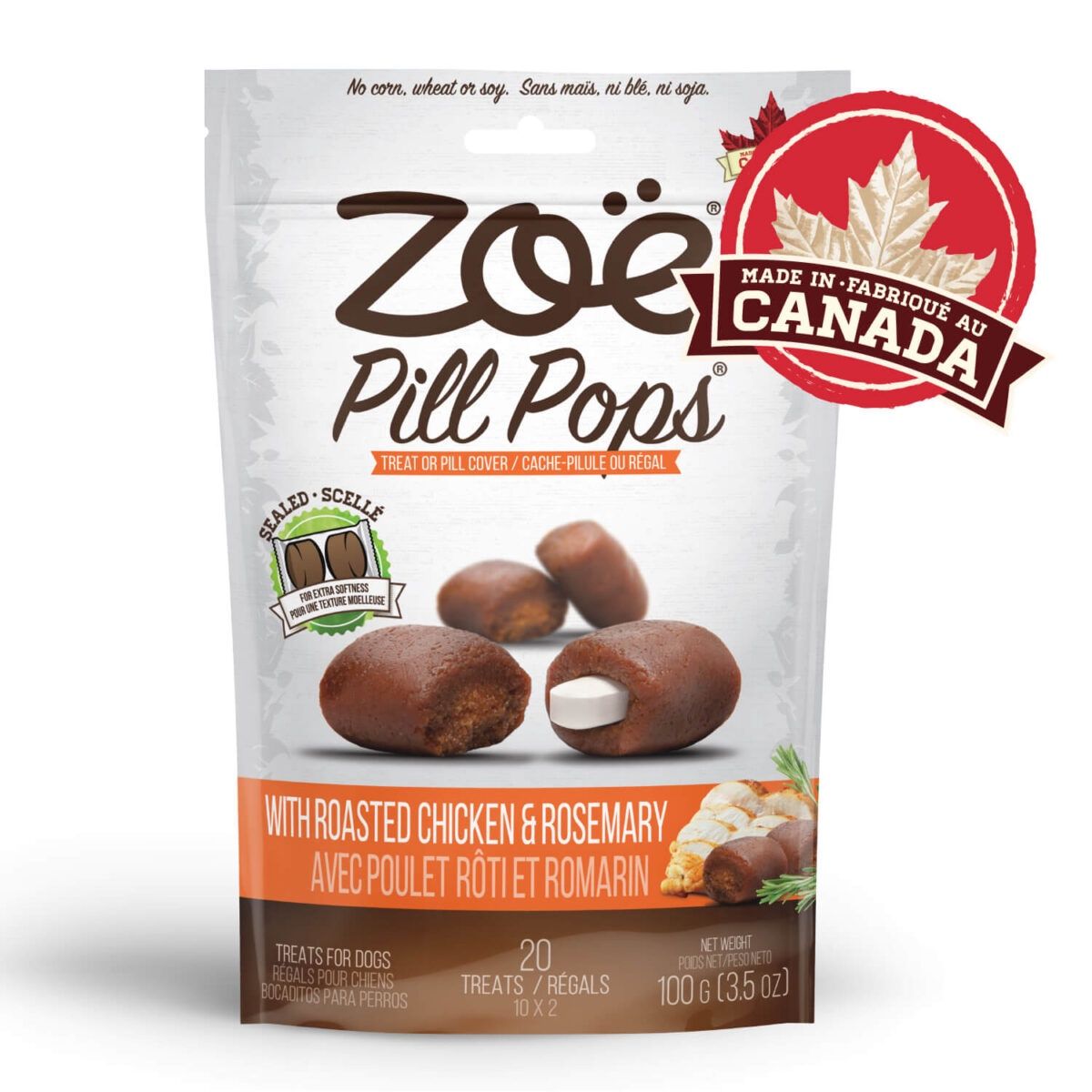 Zoe Pill Pops Roasted Chicken and Rosemary