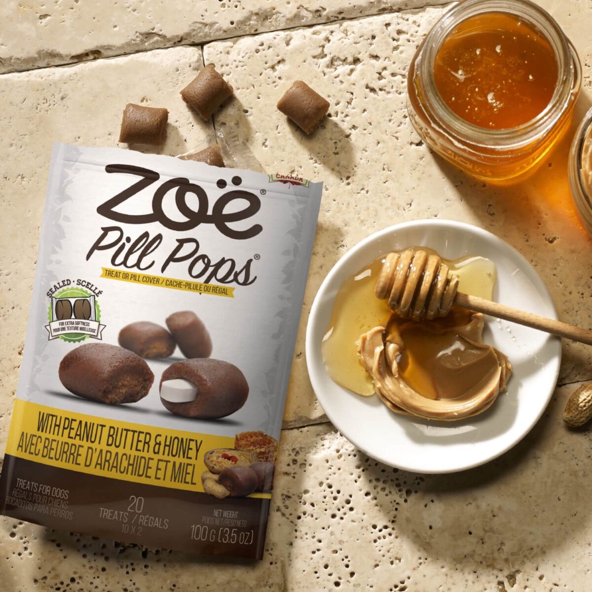 Zoe Pill Pops 100g Peanut Butter With Honey