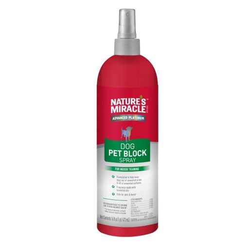 Nature&#39;s Miracle Advanced Platinum Dog Pet Block Repellent Spray, 473ml
