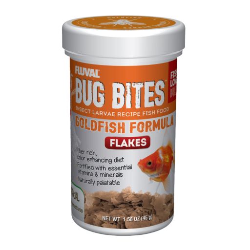 Fluval Bug Bites Insect Larvae Tropical Fish Flake 1.59 oz