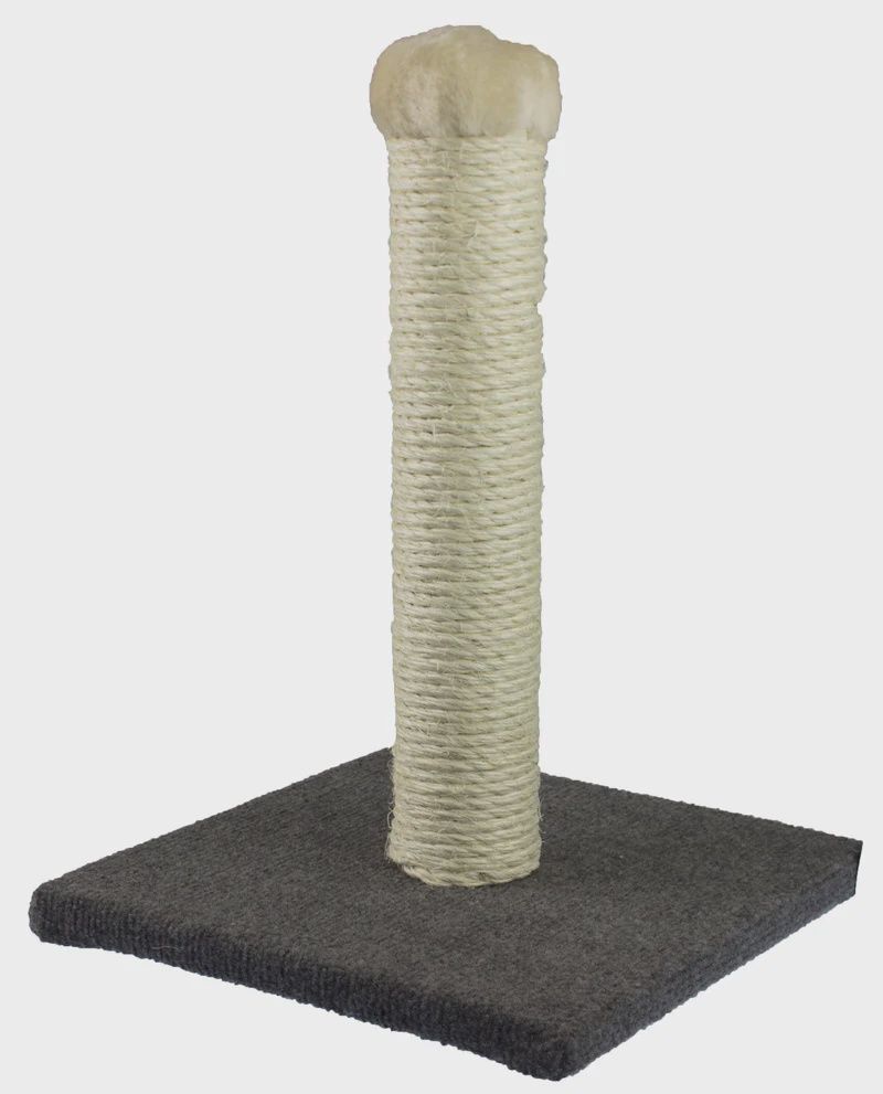 Tigga Cat Scratch Pole 40cm Grey Carpet
