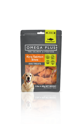 OmegaPlus Dog Treats Salmon Bites 80g