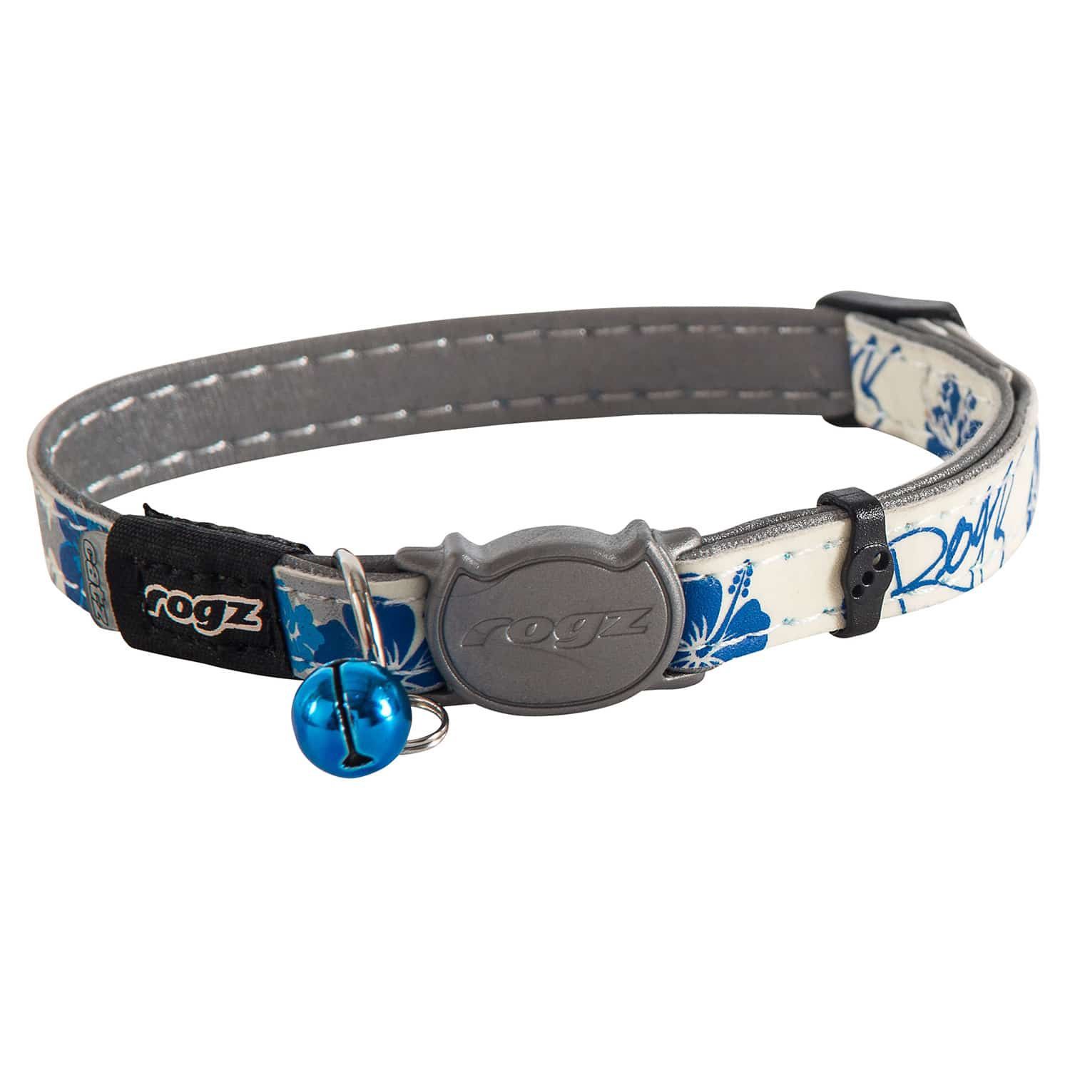 Rogz Glow Cat Collar Floral, Size: Large