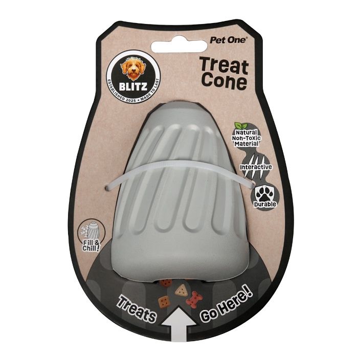 Blitz Rubber Treat Cone Grey L