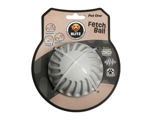 Blitz Rubber Fetch Ball Grey L