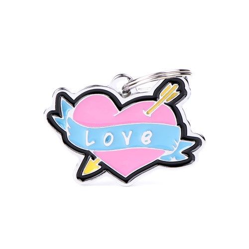MyFamily Charm Heart Love Tag