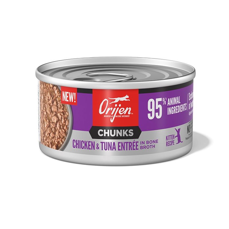 ORIJEN Chicken &amp; Tuna Recipe For Kittens - Wet Cat Food, Size: 85g