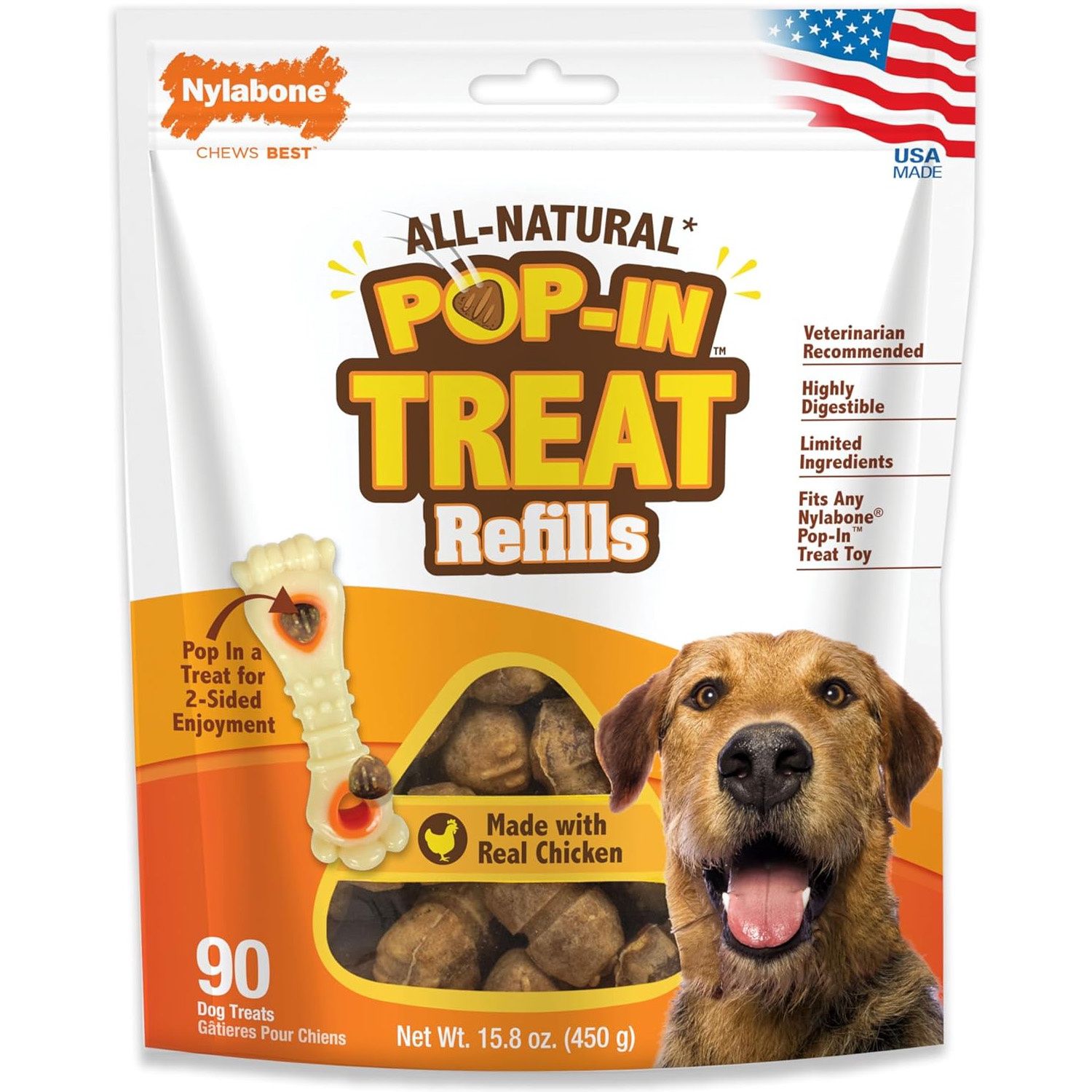 Nylabone Pop-In Treats 90pk
