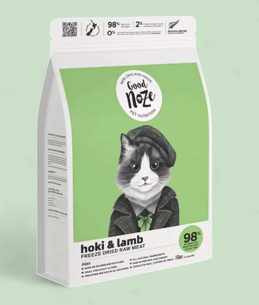 Alex Hoki &amp; Lamb Freeze Dried Cat Food 350g