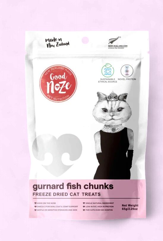 Gurnard Fish Chunks Cat Treats 65g
