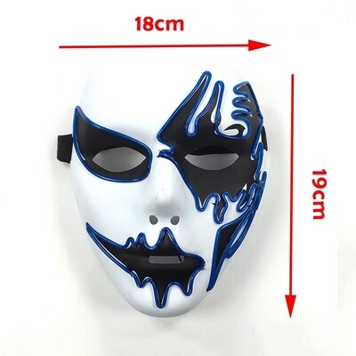 Halloween Creative Zombie Grimace Cold Light Glowing Mask