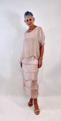La Strada Multi Layered Sequin Silk Dress LSD21-703SQ