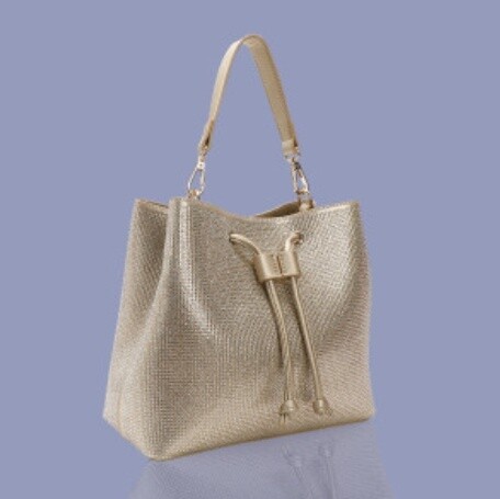 Lavish Mini Handle Bag LVMHB, Color: Gold