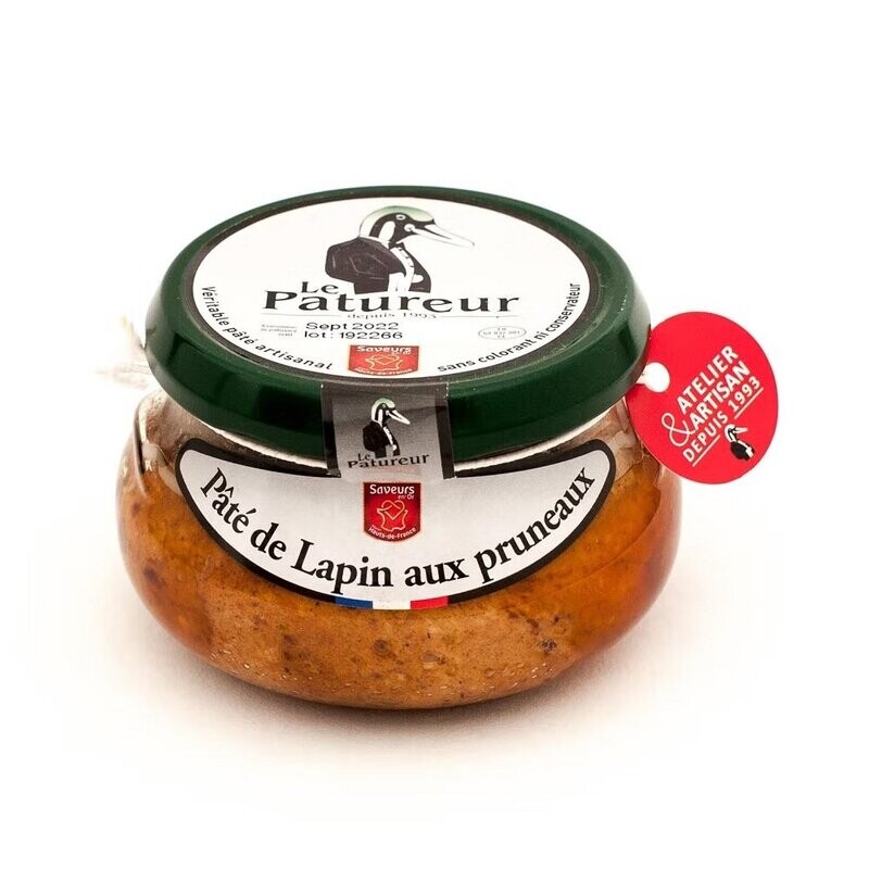 Pâté de Lapin aux pruneaux 200 g (2 achetés = 1 offert)