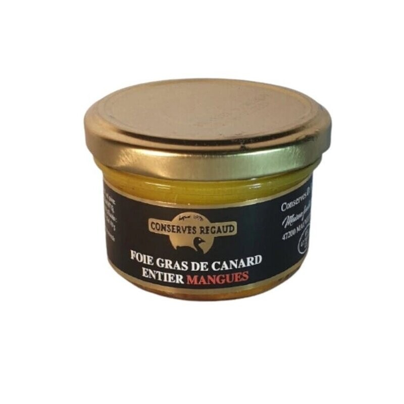 Foie gras de canard entier aux Mangues 90 g