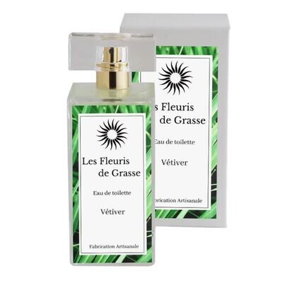 Eau de toilette Vétiver les Fleuris de Grasse 100 ml