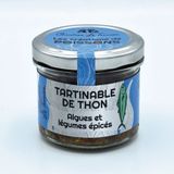 Tartinable de thon, algues et légumes épicés Artisanale lot de 2