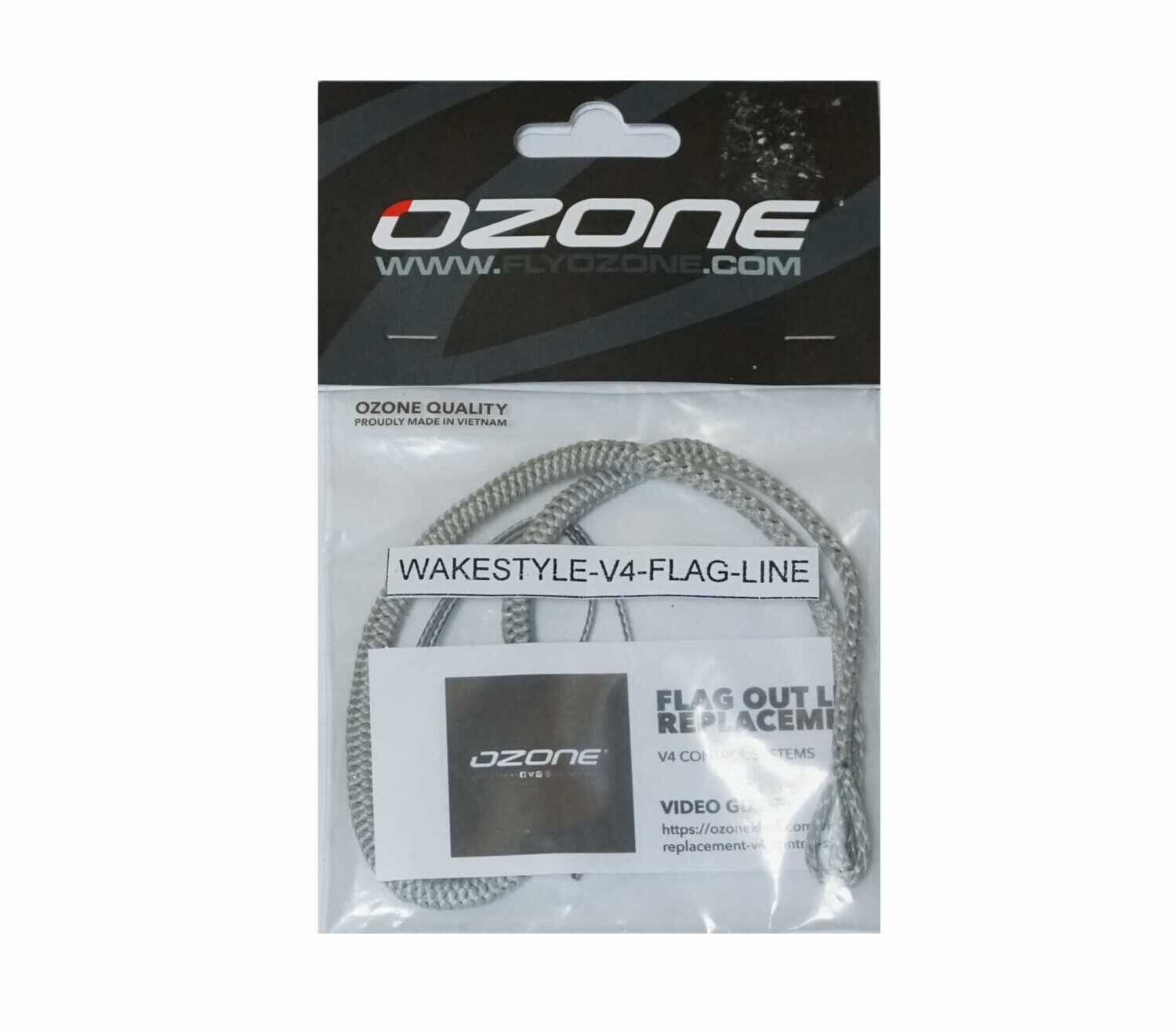 (27) Ozone V4 Flag Out Safety Line. Wakestyle/Compact.