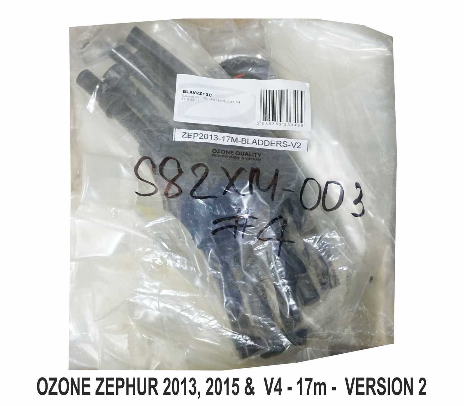 Ozone Zephur 2013, 2015 & V4 - 17m - Complete Bladder Set - Version 2